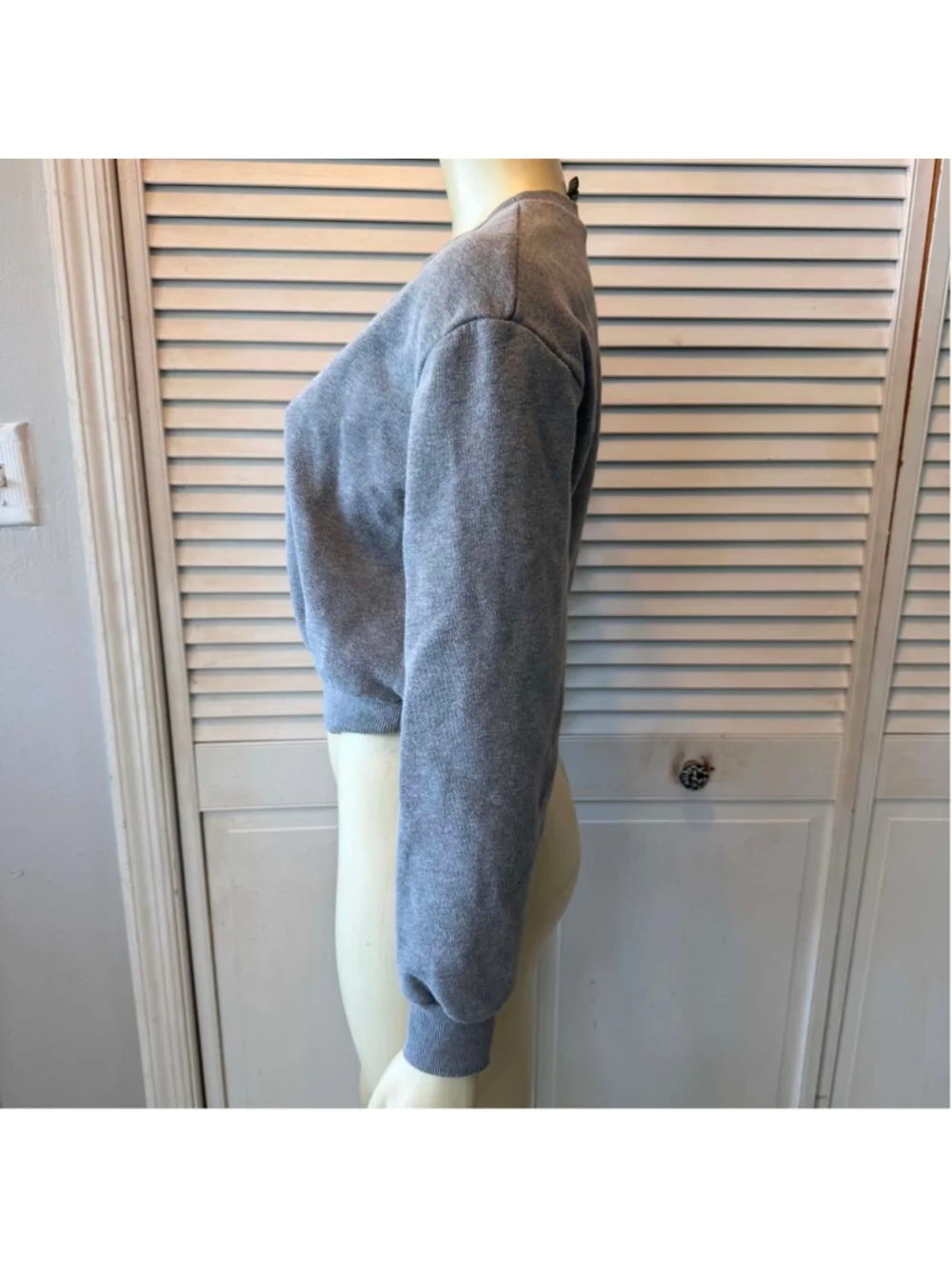 Juniors Wild Fable Gray Cropped Sweatshirt S - Picture 3 of 8